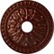 Ekena Millwork Warsaw Ceiling Medallion (Fits Canopies up to 3 1/2"), 18"OD x 3 1/2"ID x 1 3/8"P, Antique Copper CM18WAACS - alternate 1